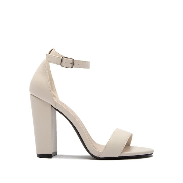 The High Rise High Ankle Strapped Block Heels