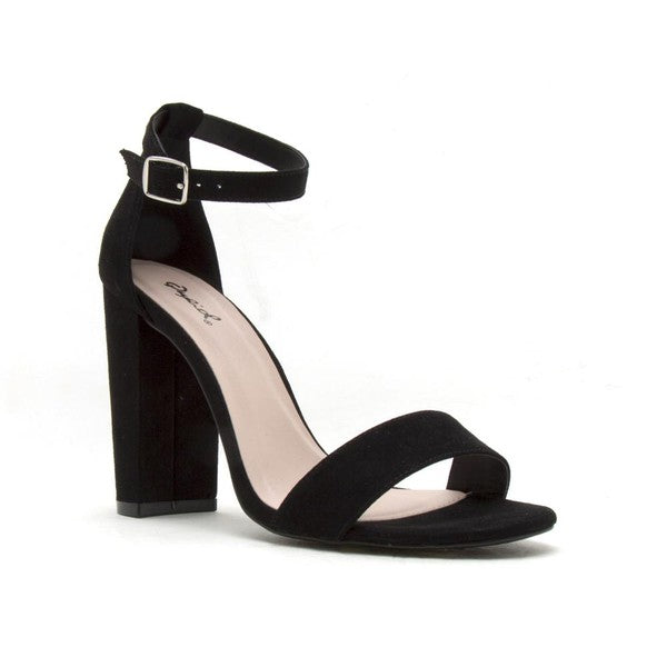 The High Rise High Ankle Strapped Block Heels